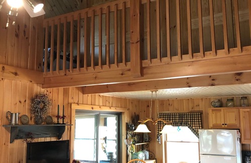 Shapleigh Cabin | Quiet secluded log cabin; the cabin is part of a 37 acre waterfront complex.
