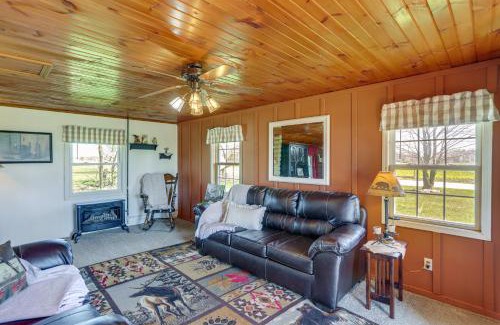 New Haven Huron County House | Quiet Shiloh Retreat with Spacious Yard and Fireplace!