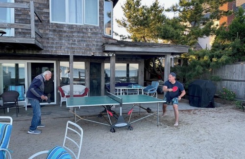Fairfield House | Quintessential Waterfront Beach House Dripping Over the Long Island Sound