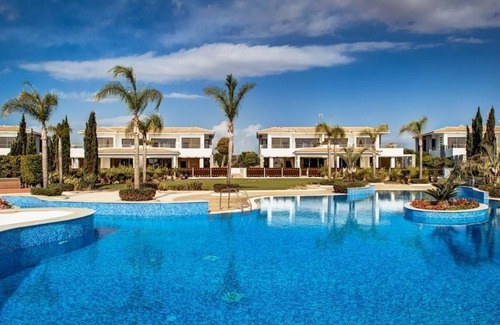 Mazotos Villa | R 1050 Francis Villa with Side Sea View, High-speed Internet Access & Lounge