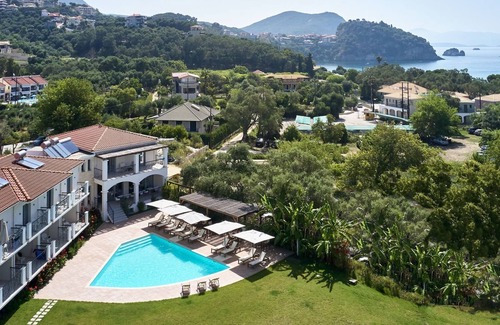Parga Apartment | R 1181 Olivia Apartment with Marvellous view of the Pool or the Garden