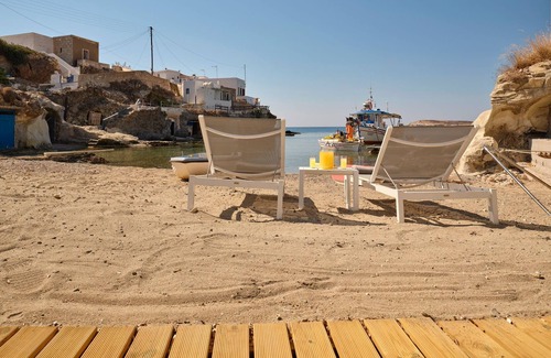 Kimolos Villa | R 3059 Villa Faddey WITH Beach Deck, Closet & Sea view.