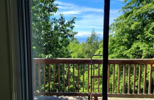 Powell River House | rainforest suit with a king size bed Ocean views and 10 minutes to private beach