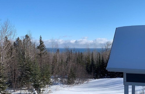 Two Harbors House | Rare large contemporary four bedroom home with forest and lake views + EV Charge