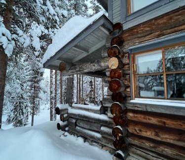 Yllas Apartment | Rauhallinen kelohuoneisto lähellä palveluita, Peacefull Log apartment at Ylläs