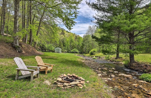 Zirconia Cabin | Raven Rock - 31 Acres, HOT TUB, Stream, fire Pit, Private, High Speed Internet