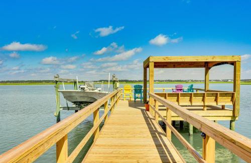 Topsail Beach House | Reel Blessed Topsail Beach Home with Private Dock!