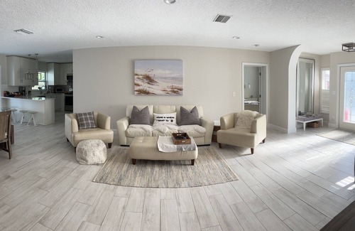 Redington Beach House | Relax and have some fun in this Salt water heated pool home, 5min walk to beachn