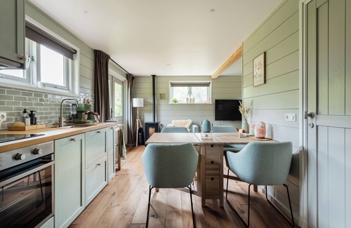 Gasselte House | Relax and unwind in this peaceful, cozy and stylish space. The forest cottage is located on the Holiday Park de Kremmer in Gasselte, in the middle of the woods and within walking distance of a beautiful swimming lake. For the cycling enthusiast there