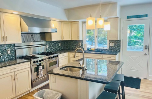 West Cape May House | Relax at this Cape Escape Pool & Spa, Lower Unit, 4 Bed 2.5 Bath, Expansive Deck