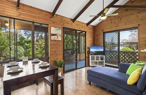 Mylestom Cabin | Relax in comfort and get back to nature in 1 of 4 waterside Cabins