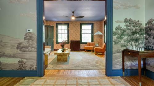 Town of Marbletown House | Relax in Style at Historic Modern on Main with Modern Amenities Wooded Views