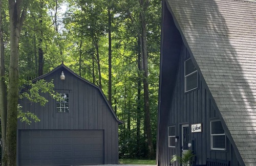 Spencerville Cabin | Relax, unwind, and unplug in this nature loving Aframe on the river.