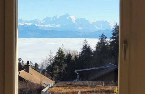 Saint-Cergue Apartment | Relax with a view of Mont Blanc and Lake Geneva