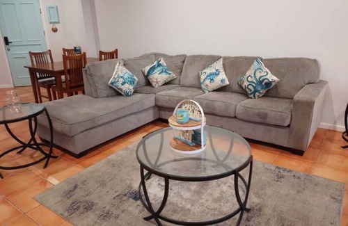 Mexicali Condo | Relaxed Spanish beachfront condo w/private parking & private balcony ocean views