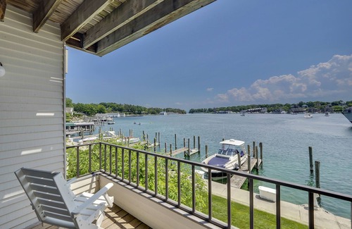 Charlevoix Condo | Relaxing Lakeview One-Bedroom | Downtown Charlevoix | Pool, Hot Tub, Sauna