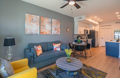 Desert View Village Condo | Relaxing Stay Resort Style Pool Work Desk