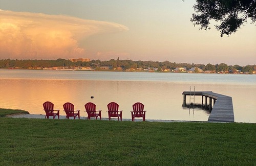 Sylvan Shores House | Relaxing Sunset Retreat on Lake Clay with Private Dock, Beach, and Game Room!