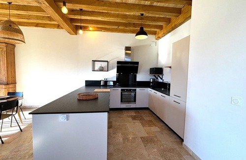 Saint-Vincent-de-Cosse House | Renovated loft-style tobacco drying shed with private heated pool near Sarlat