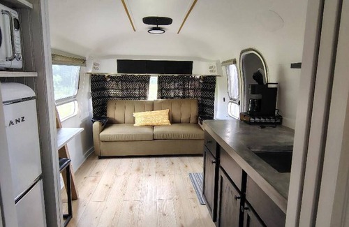 Westville RV Rental | Renovated 1971 Airstream on an 80 acre animal rescue farm in Westville IN