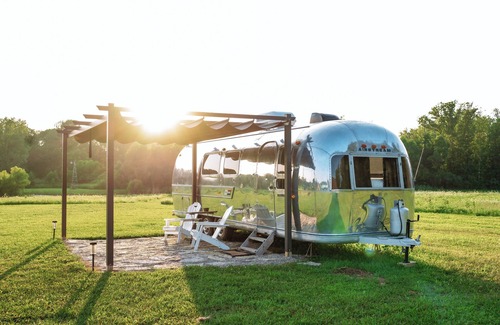 Westville RV Rental | Renovated 1971 Airstream on an 80 acre animal rescue farm in Westville IN