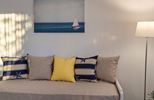 Mirthios Apartment | Renovated apartment just 15 min walk from beach private terrace direct seaview