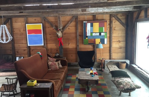 Colebrook House | Renovated Barn 1 King Bed Studio and Entertainment Space