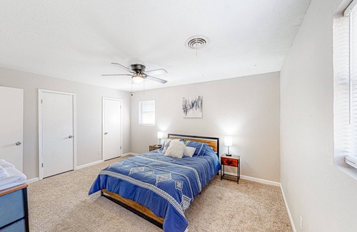 Abilene House | Renovated dog-friendly home with enclosed backyard, patio, streaming, fireplace