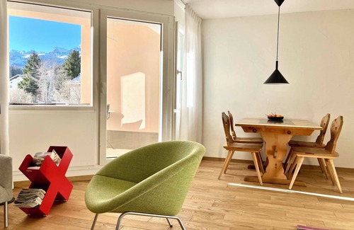 Sils-Maria Apartment | Residenza Lagrev - 1 room flat no. 004 - type 12A - raised ground floor - south