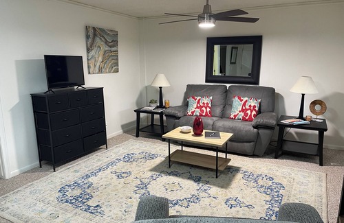 Omaha Apartment | Restful Retreat. Quiet neighborhood. Perfect location. Close to the interstate.