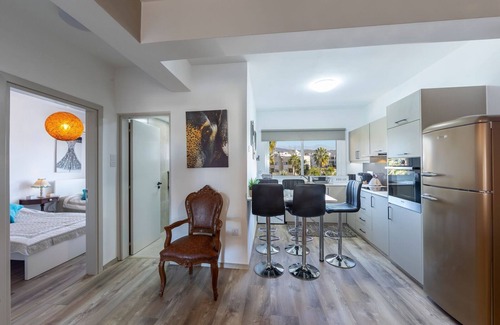 Germasogeia Apartment | Retro Deluxe 2 Bedroom Apartment, 4th floor, two minutes on foot from the beach