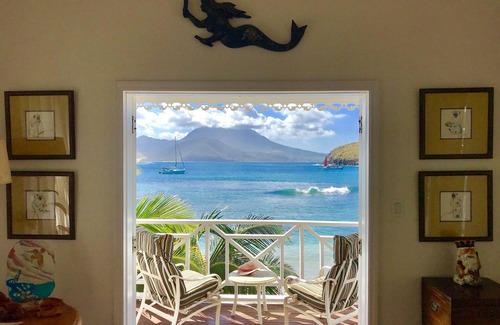 Turtle Beach Cottage | RIGHT ON THE BEACH! St Kitts Nature Lovers tranquil cottage.