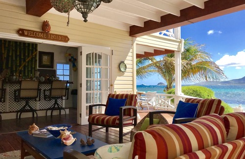 Turtle Beach Cottage | RIGHT ON THE BEACH! St Kitts Nature Lovers tranquil cottage.