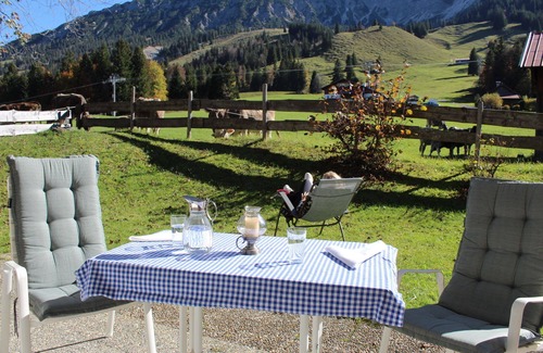 Oberjoch Apartment | Right on the mountain in summer! Ski in, ski out in winter! 1min walk to the chairlift!