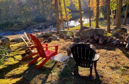 Wardensville Cabin | Riverfront, A-Frame cabin nestled in the woods of Wardensville, West Virginia