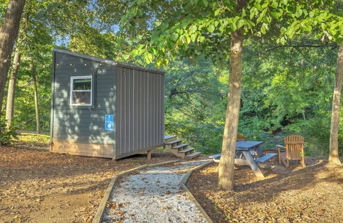 Greenville Cabin | Riverfront Camping Pod, W/Bath House, Min to DT