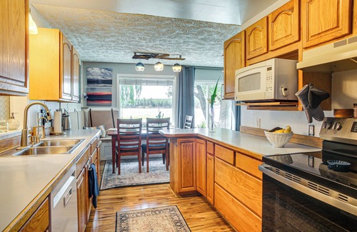 Tumtum House | Riverfront Duplex: Dock & Views in Nine Mile Falls