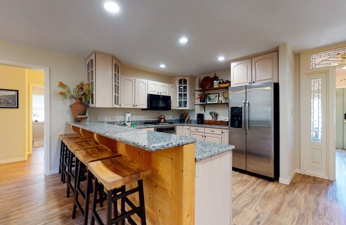 South Fork Cabin | Riverfront Home w/a Private Hot Tub, Gazebo, Deck w/River Views, & Free WiFi