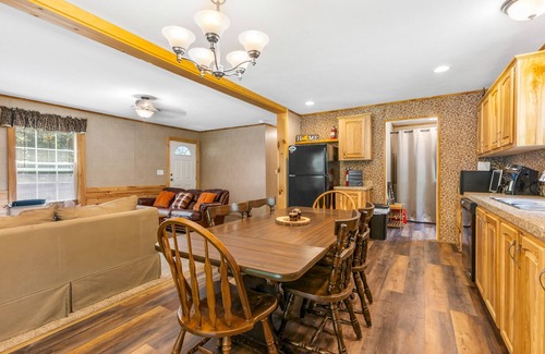 Schroon Lake House | Riverfront home with huge screened deck - dog-friendly & fast WiFi