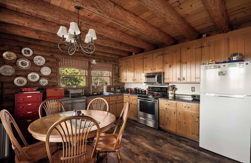 Paw Paw Cabin | Riverfront Log Cabin w Fireplace, Grill & Fire Pit