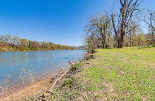 Boswell House | Riverfront Mountain View Cabin with Deck and Grill!