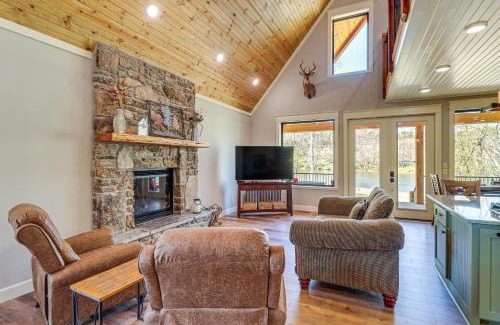 Boswell House | Riverfront Mountain View Cabin with Deck and Grill!