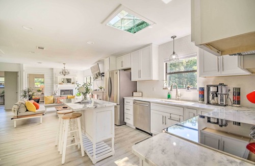 Foley Cottage | Riverside New Magnolia Springs Home w/Dock, Beach