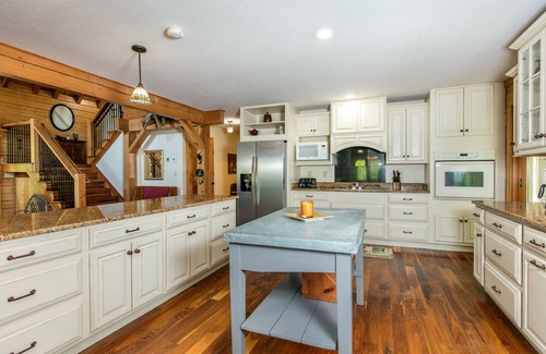 Rutherfordton Cabin | Riverside opulence with game room, private heated pool, hot tub & firepit