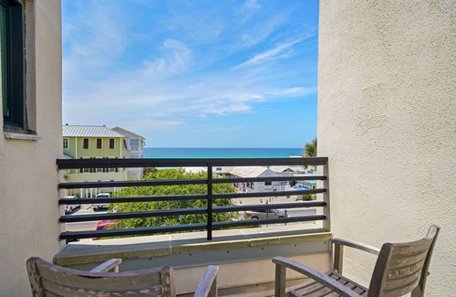 Seaside Condo | Rooftop Gulf views, Across From Beach in Seaside, FL, 2 Adult Bikes, Sleeps 4