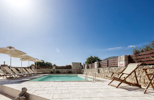 Roussospiti Villa | Rosemary Villa, 45m2 pool, large terrace, walking distance to shops