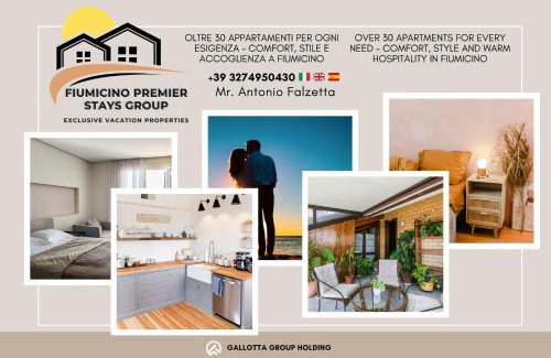 Isola Sacra Apartment | Royal Penthouse - Three-Bedroom Suite - Fiumicino Airport
