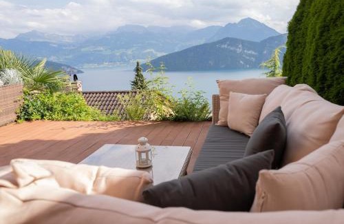 Weggis Apartment | Ruhe-Oase mit traumhafter Sicht auf den Vierwaldstättersee