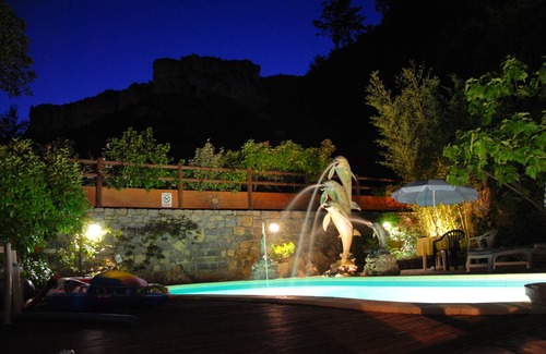 Saint-Pierre-des-Tripiers Villa | Rustic 4 star villa with private pool & breath taking views!