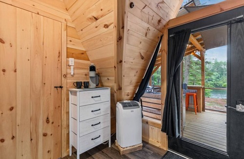 Oxford Cabin | Rustic A-Frame Getaway with Hot Tub